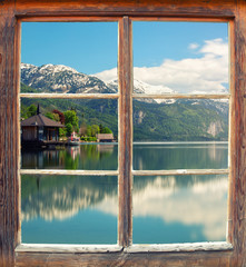 Fensterblick Grundlsee