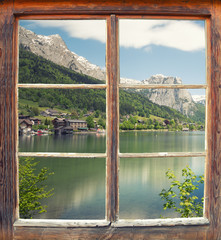 Fensterblick Grundlsee