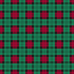 Obraz premium Seamless checkered texture green and red