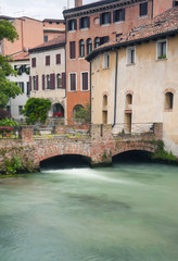 Fototapeta na wymiar Treviso domy, włochy