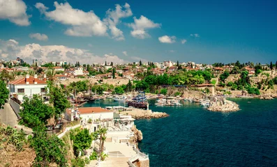 Zelfklevend Fotobehang Antalya harbor. Turkey © Alex Tihonov