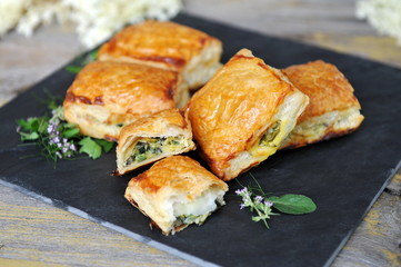 Spinach and vegetable pastry - Greek food