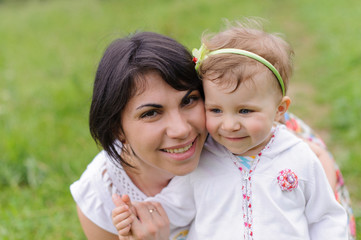 Loving Mother and Daughter