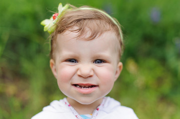 Portrait of Smiling Girl