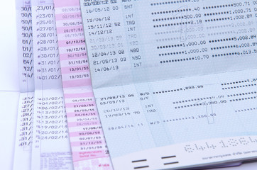 Obraz premium color of bank books or passbooks