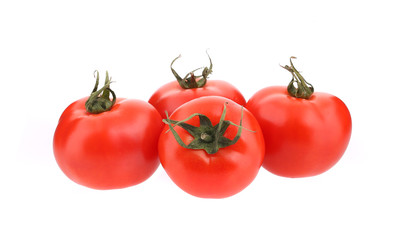 Close up of fresh tomatoes.