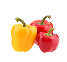 Sweet yellow and red peppers.