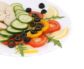 Close up of chicken salad.