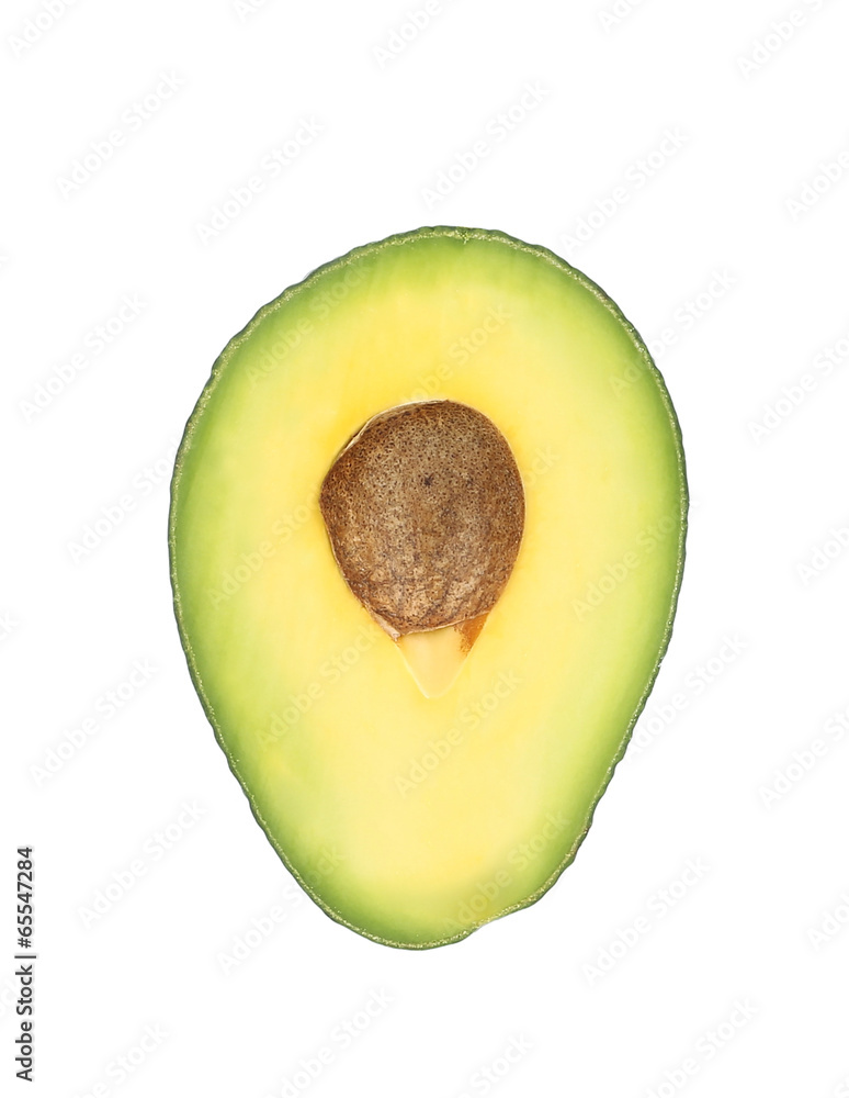 Wall mural Slice of avocado.