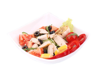 Chicken salad close up.