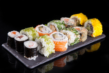 Japanese seafood sushi set