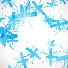abstract background: mosquito