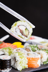 Japanese seafood sushi set