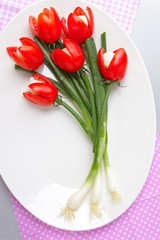 Tomaten Tulpen