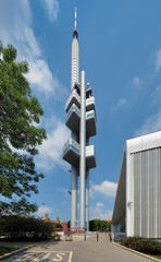Obraz premium Zizkov television tower in Prague, Czech Republic