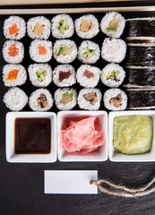 Japanese seafood sushi set