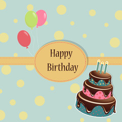 Birthday Template greeting card