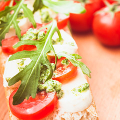 Sandwich with mozzarella