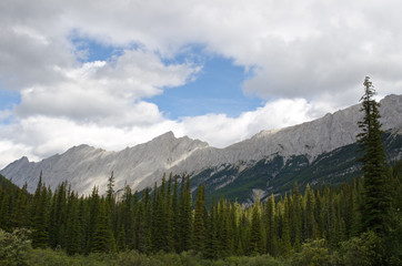 Mountain range near Medicine Lake