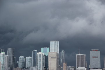 Fototapeta na wymiar Gewitterwolken über Miami