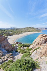 Fototapeta premium Kreta - Griechenland - In den Bergen von Vai Beach