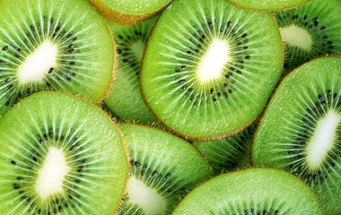 beautiful kiwi fruit slices background