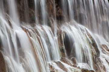 the beautiful nuorilang waterfalls, jiuzhaigou
