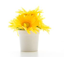 Bouquet flowers isolated on white