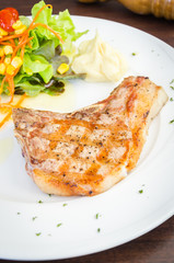 Pork chops steak