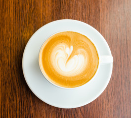 Latte coffee