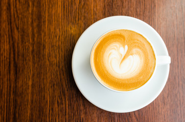 Latte coffee