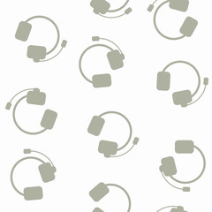 seamless background: headphones