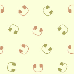 seamless background: headphones