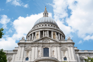 South facade of St Paul's Cathedral
