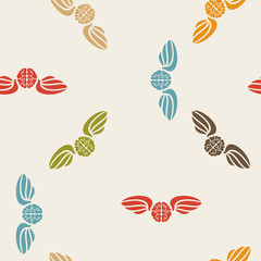 seamless background, wing, feather, angel, brain