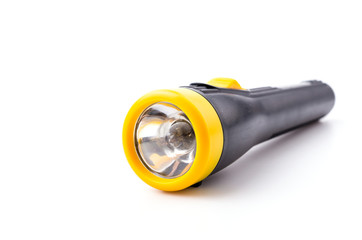 Flashlight isolated white background