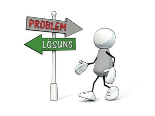 little sketchy man destination board problem/ solution (geman)