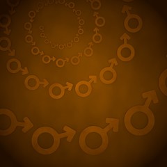 3d render of a men man label  on vintage background