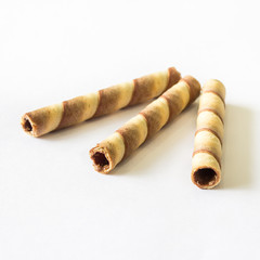 wafer stick on isolated white background