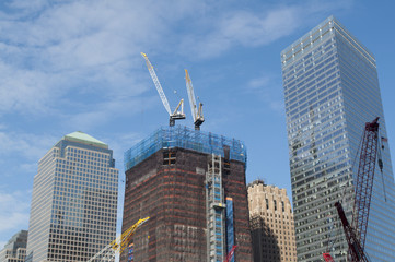 Fototapeta na wymiar 9/11 World Trade Center New York Rebuilding Construction 2