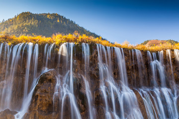 Beautiful Waterfall in Jiuzhaigou, Sichuan province - 65557896