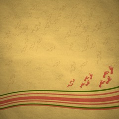 vintage footprint symbol background