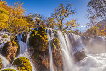 Beautiful Waterfall in Jiuzhaigou, Sichuan province