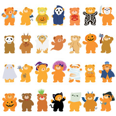 halloween bears in variety pack