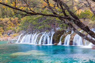 Beautiful Waterfall in Jiuzhaigou