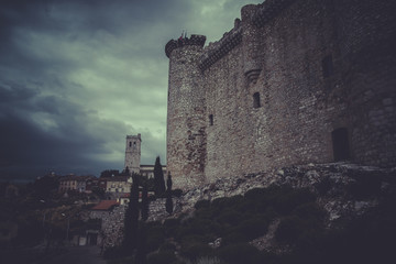 Fototapeta premium Stronghold, Medieval castle, spain architecture