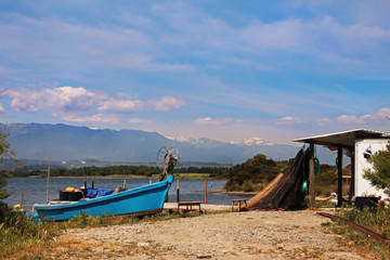 Obraz na płótnie Canvas Mała łód¼ rybacka
