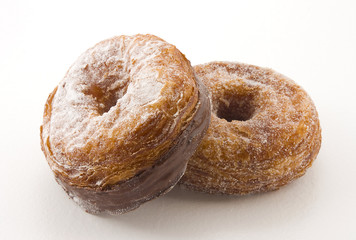 Cronuts isolated on white