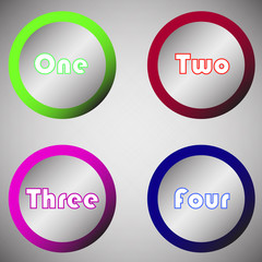 Abstract vector banners set