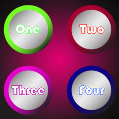 Abstract vector banners set